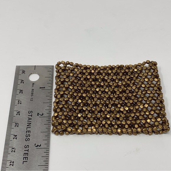 Large Classic Gold Toned Beaded Bracelet - Picture 6 of 6